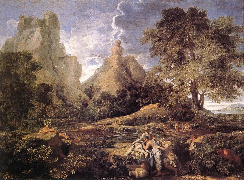 Nicolas Poussin Landscape with Polyphemus oil painting image